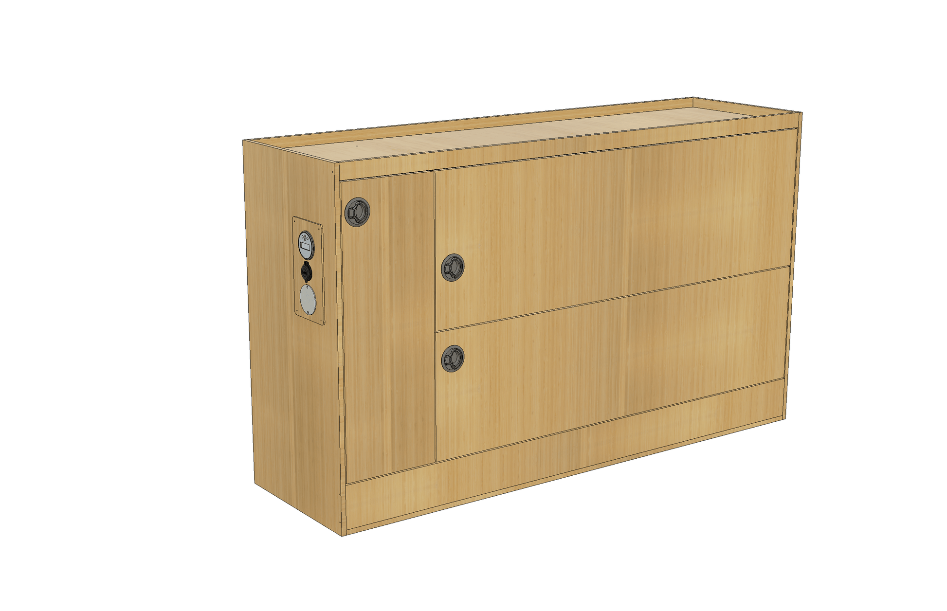 ProMaster Wheel Well Electrical Cabinet - Featherbuilt