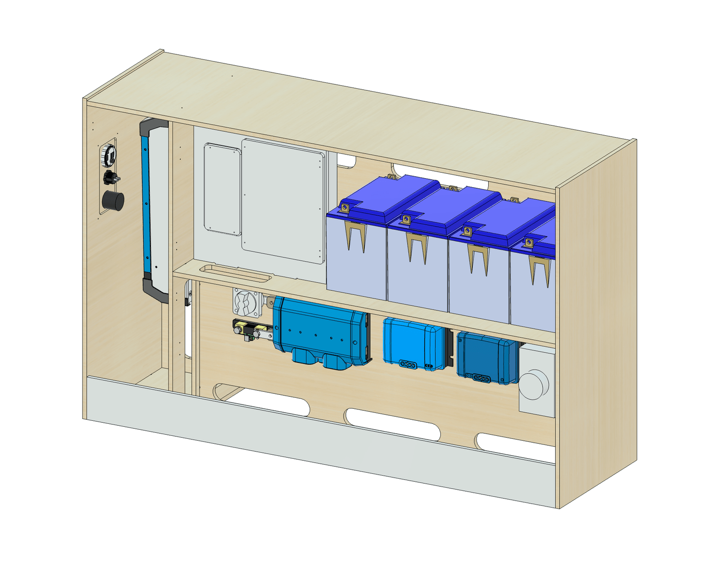 ProMaster Wheel Well Electrical Cabinet - Featherbuilt