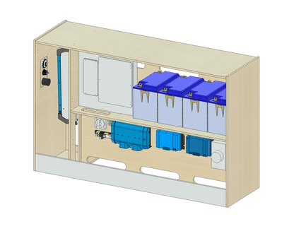 ProMaster Wheel Well Electrical Cabinet - Featherbuilt