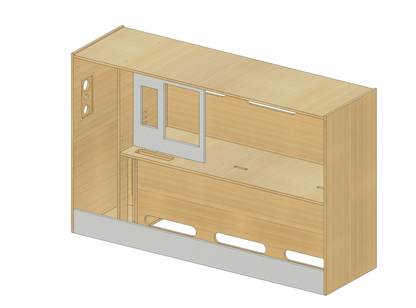 ProMaster Wheel Well Electrical Cabinet - Featherbuilt