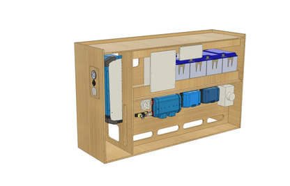 ProMaster Wheel Well Electrical Cabinet - Featherbuilt