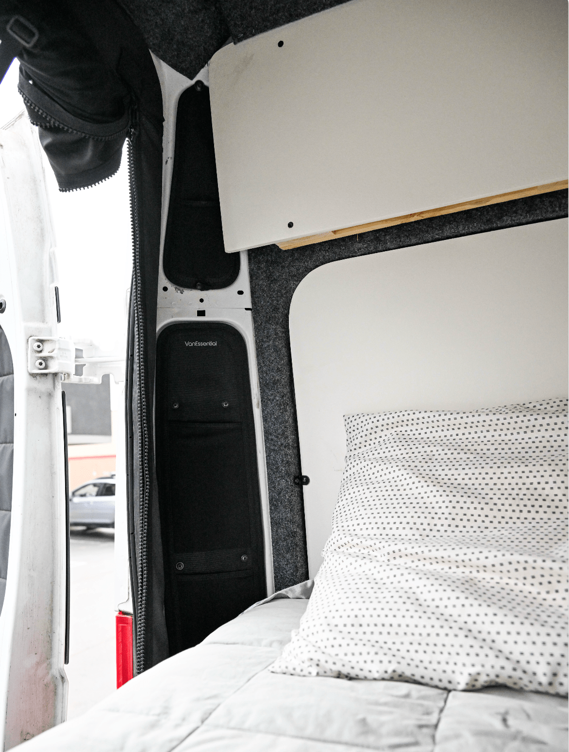 Ram Promaster Rear Pillar Storage Panels - Featherbuilt