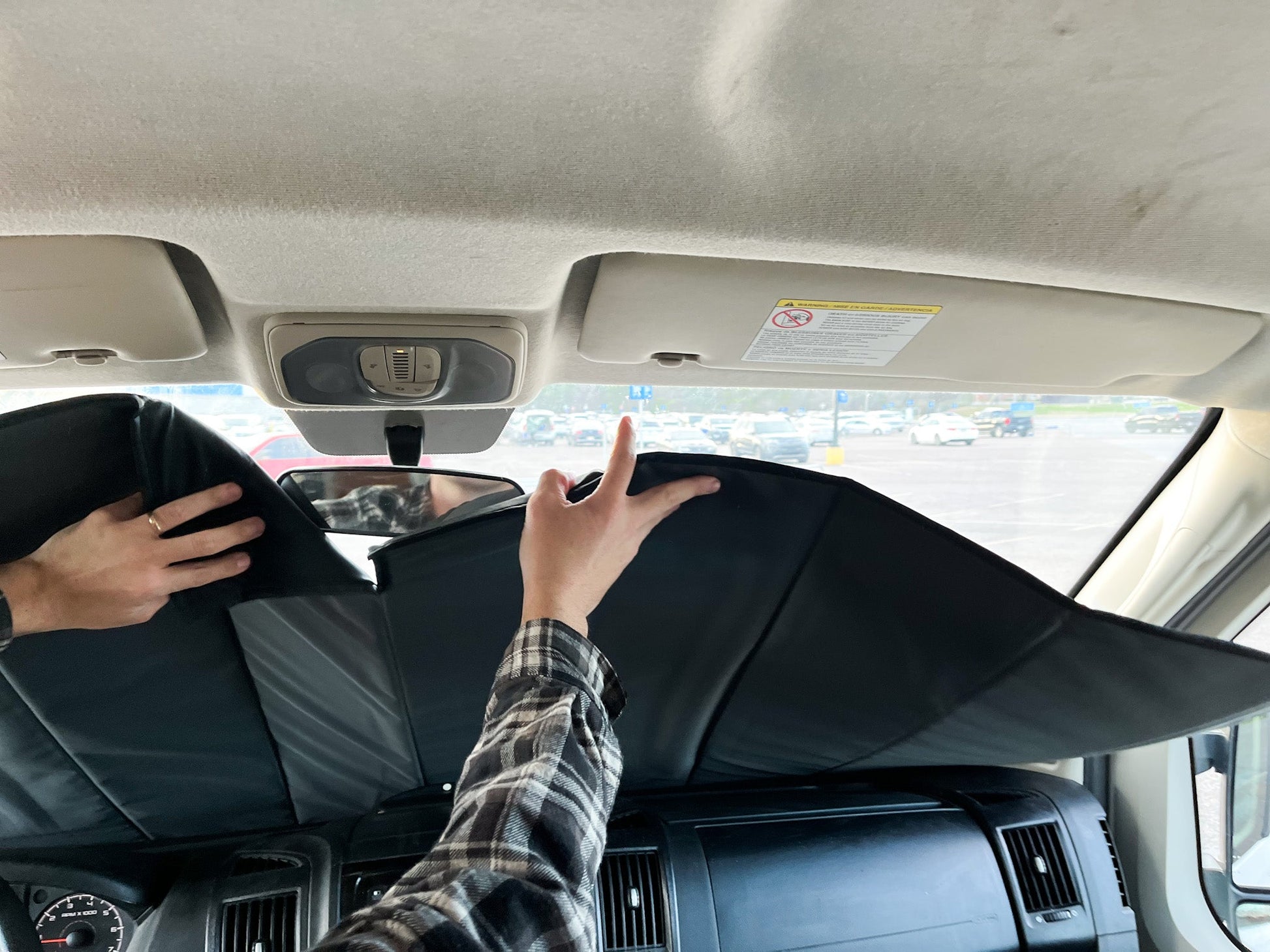 Ram Promaster Stealth Front Windshield Cover - Featherbuilt
