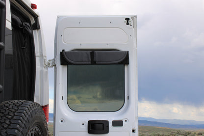 Ram Promaster Stealth Rear Door Window Covers (Pair) - Featherbuilt
