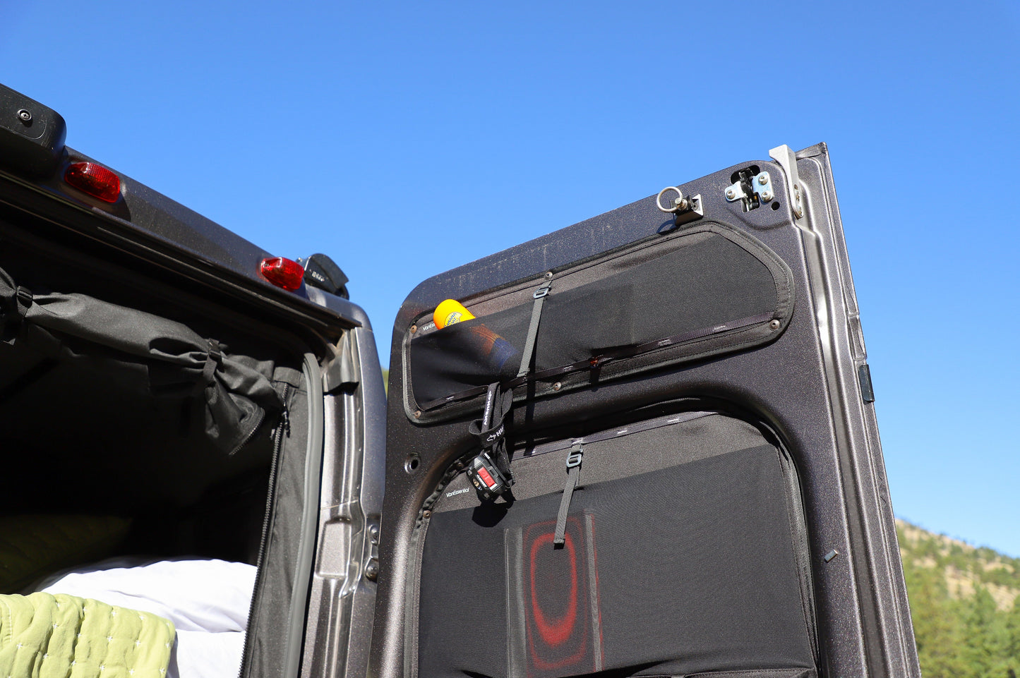 Ram Promaster Upper Rear Door Storage Panels (Pair) - Featherbuilt
