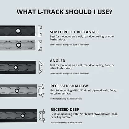 Raw Angled Venture L-Track (2 Pack) - Featherbuilt