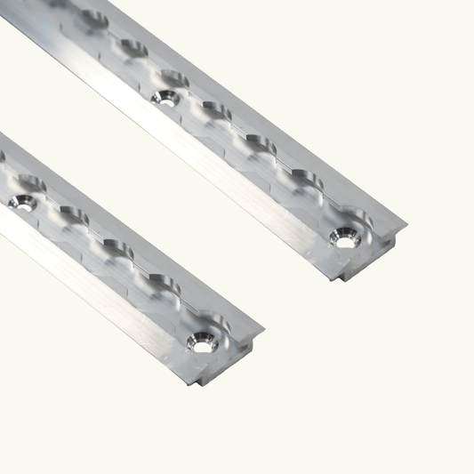 Raw Recessed Shallow Venture L-Track (2 Pack) - Featherbuilt