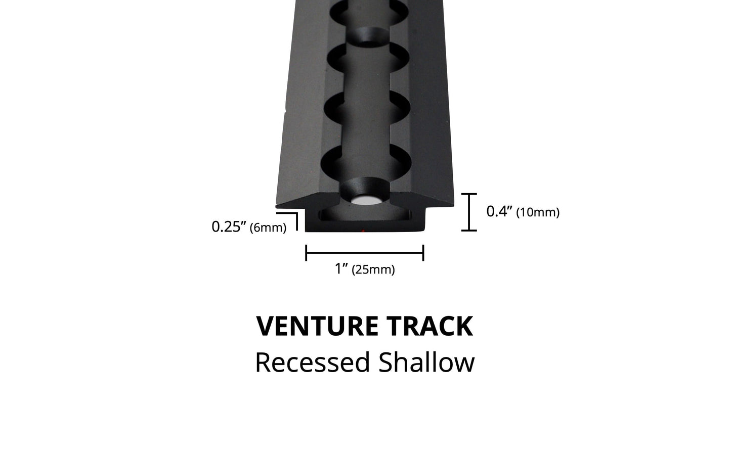 Recessed Shallow Venture L-Track (2 Pack) - Featherbuilt