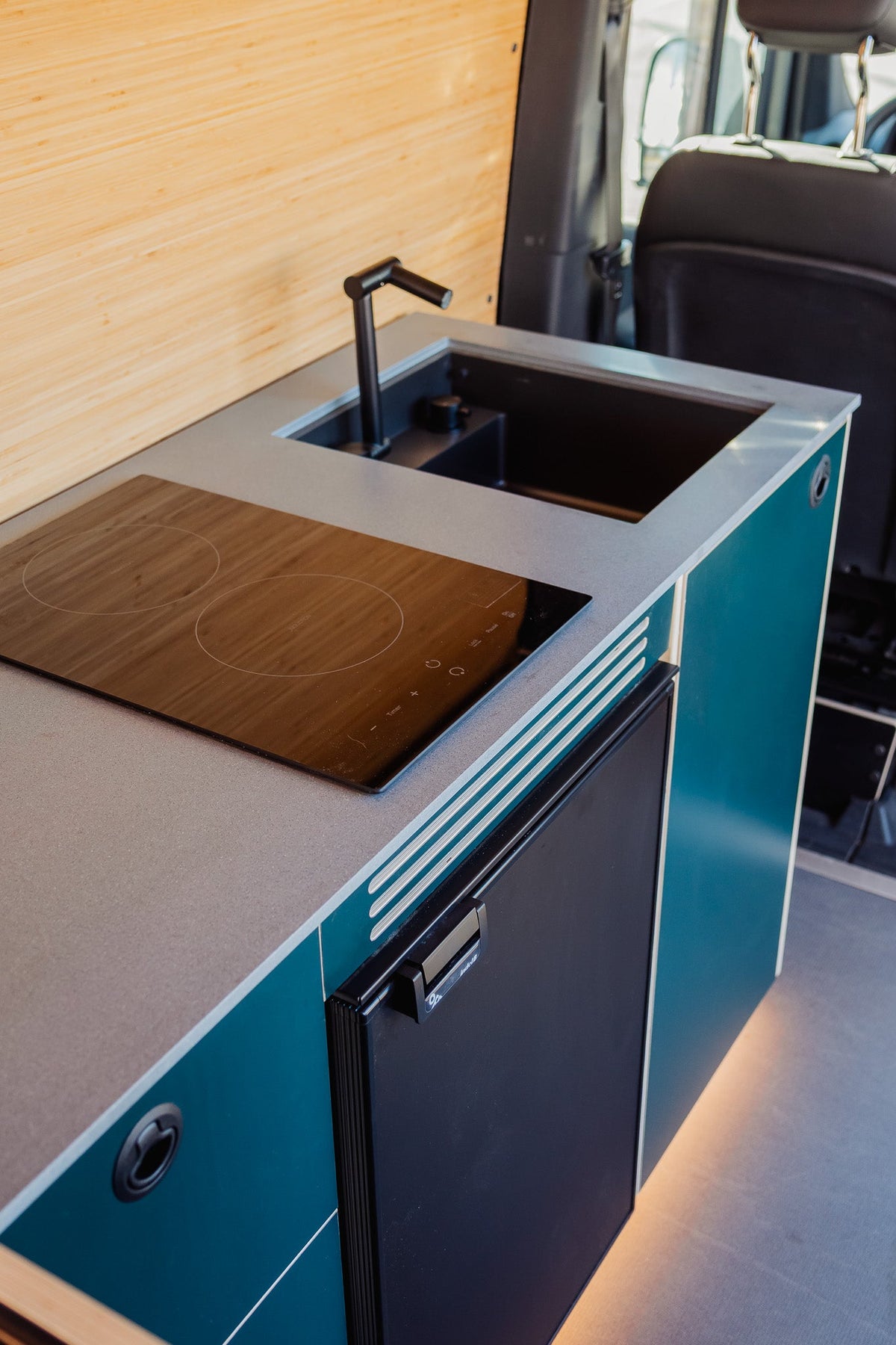 Sprinter Driver Side Sink Cabinet - Featherbuilt