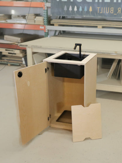 Sprinter Driver Side Sink Cabinet - Featherbuilt