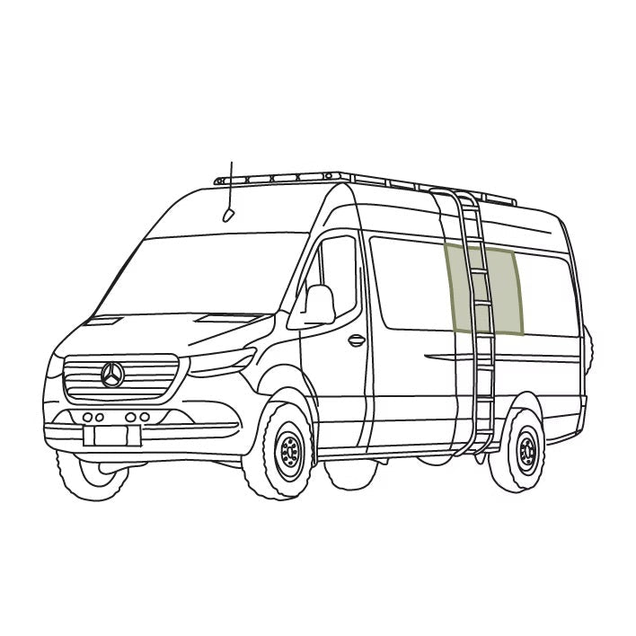 Sprinter Middle Window Cover - Featherbuilt
