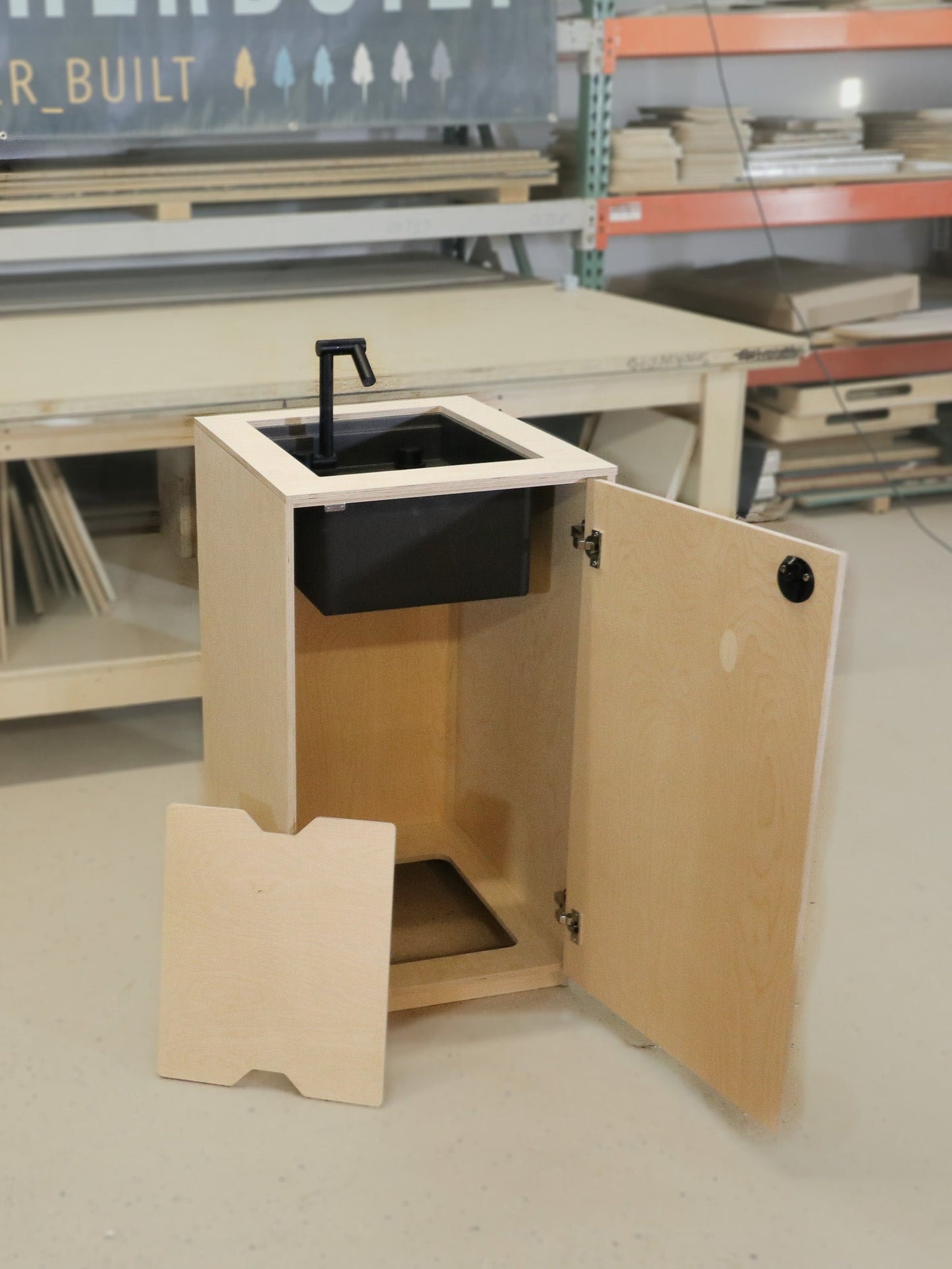 Sprinter Passenger Side Sink Cabinet - Featherbuilt