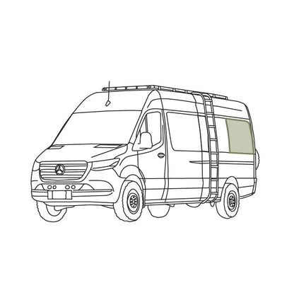 Sprinter Rear Qtr Window Covers - Featherbuilt
