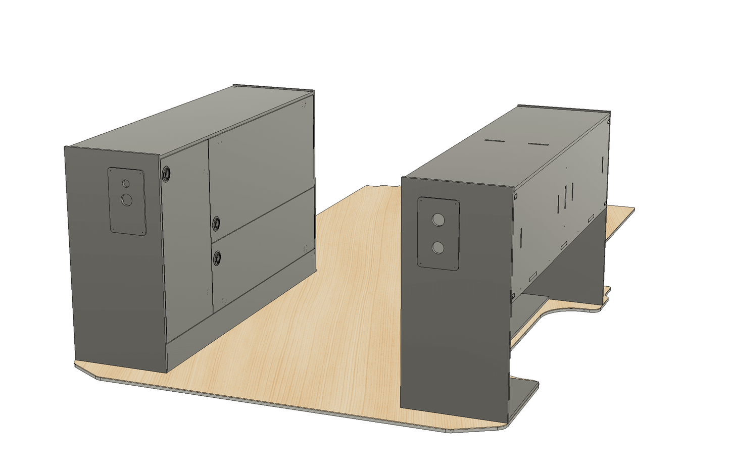 Sprinter Wheel Well Cabinet Bundle - Featherbuilt