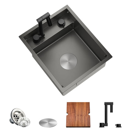 TORVA Undermount Sink with Folding Faucet - Featherbuilt