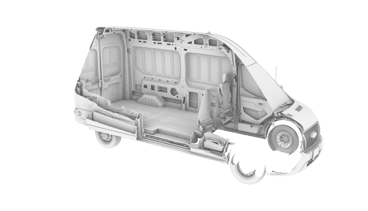 Transit 148 High Roof Planning Kit - Featherbuilt