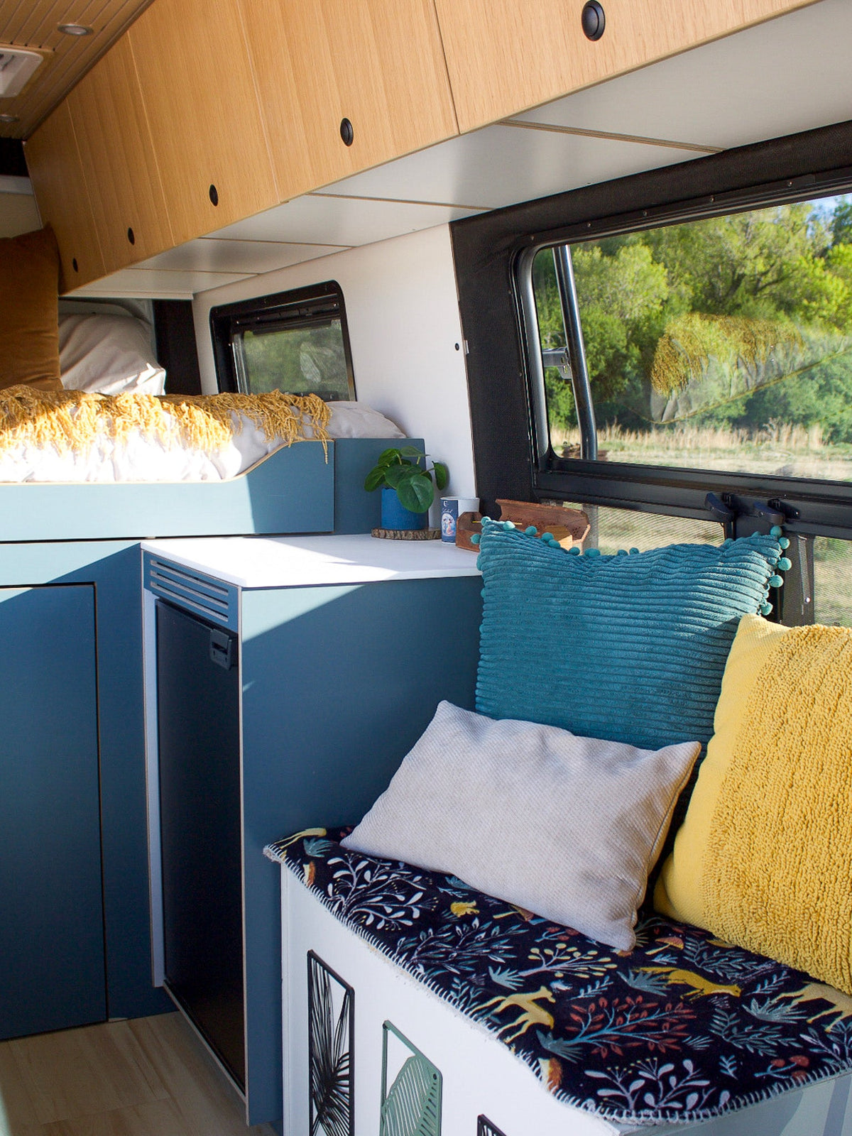 Transit Driver Side Fridge Cabinet - Featherbuilt