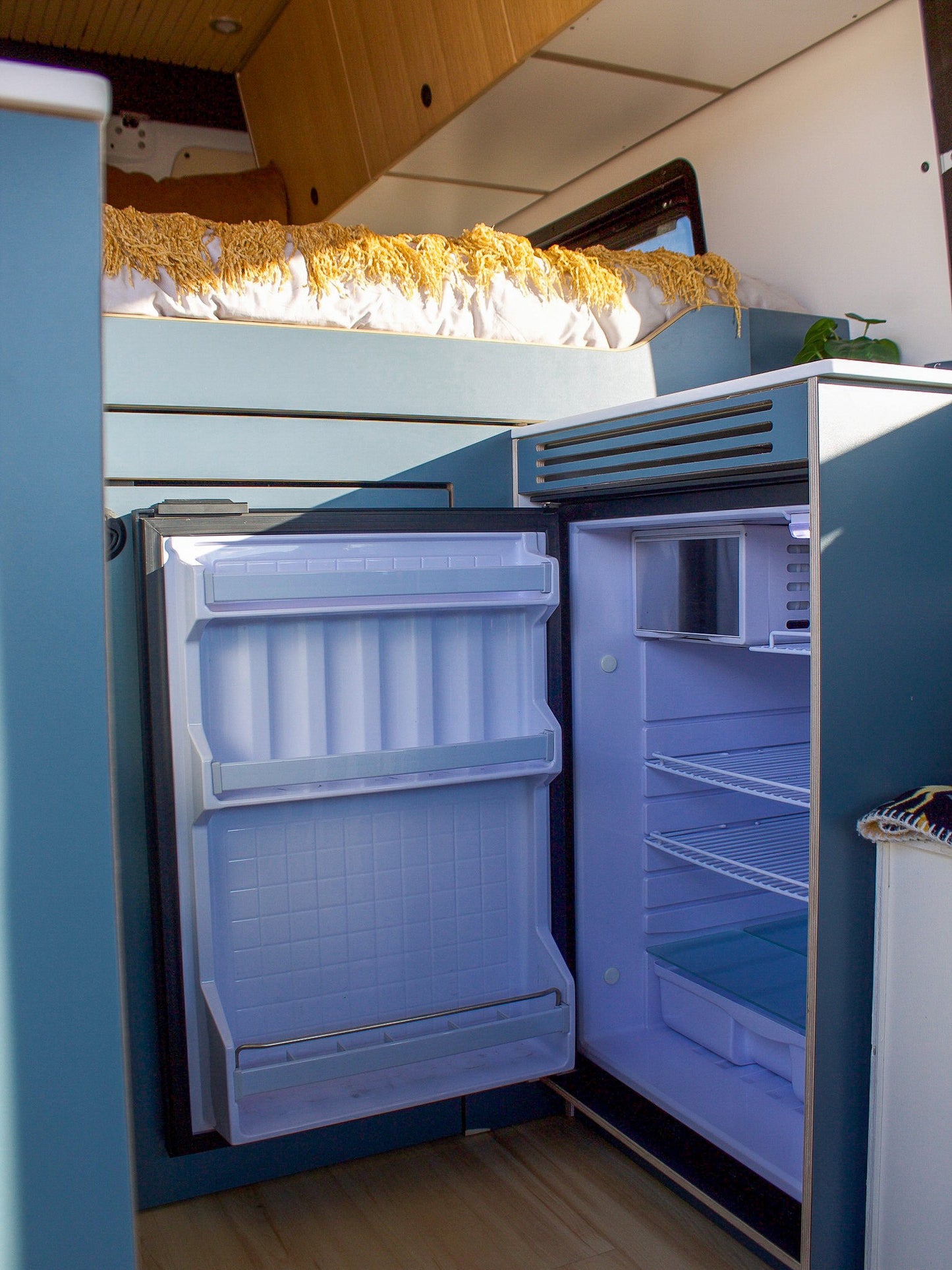 Transit Driver Side Fridge Cabinet - Featherbuilt