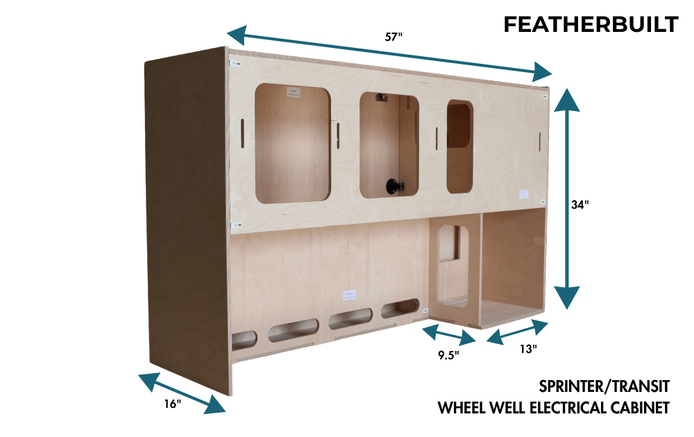 Transit Wheel Well Cabinet Bundle - Featherbuilt