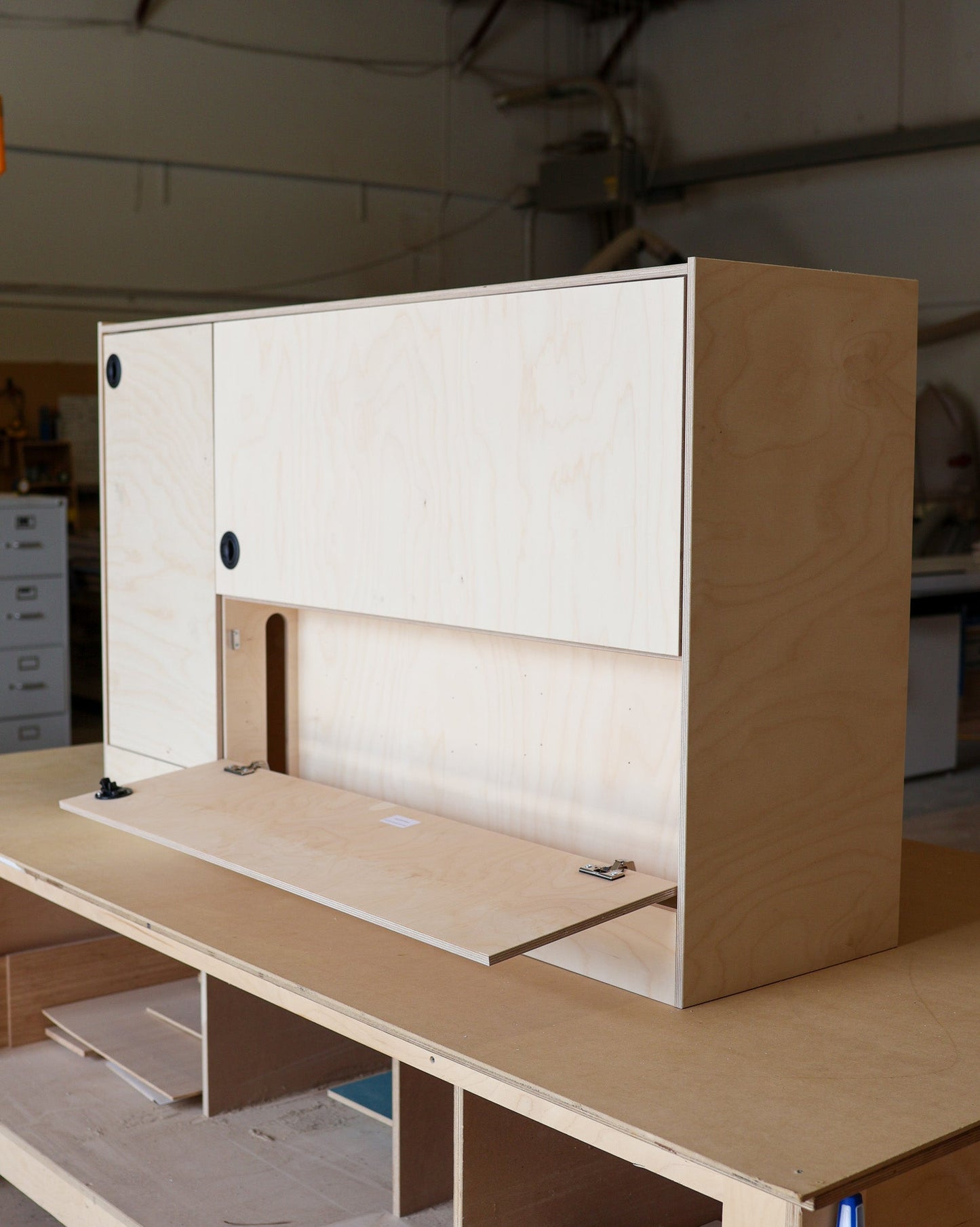 Transit Wheel Well Electrical Cabinet - Featherbuilt