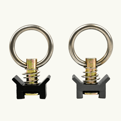 Venture L-Track Adjustable Tie Down Ring (10 Pack) - Featherbuilt