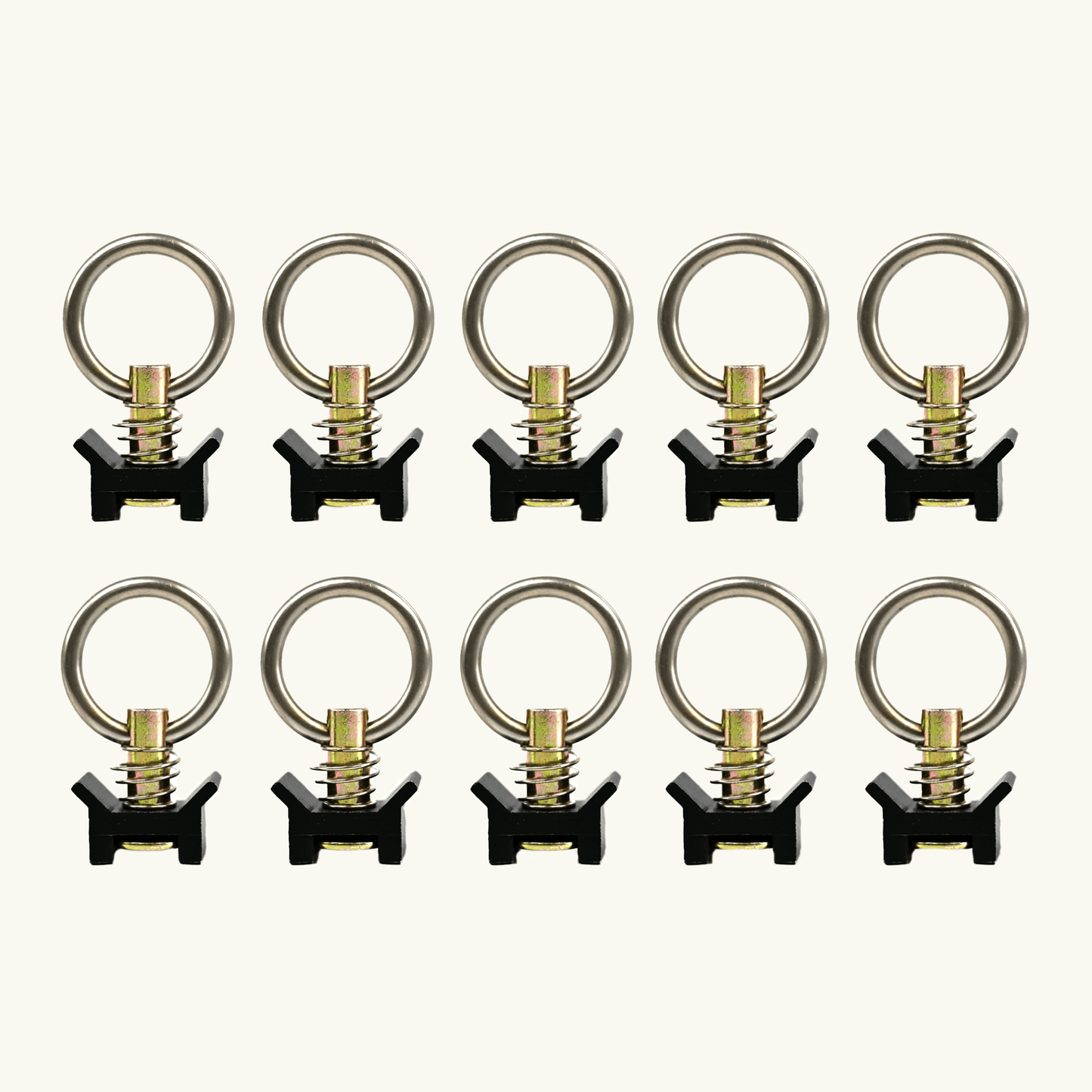 Venture L-Track Adjustable Tie Down Ring (10 Pack) - Featherbuilt