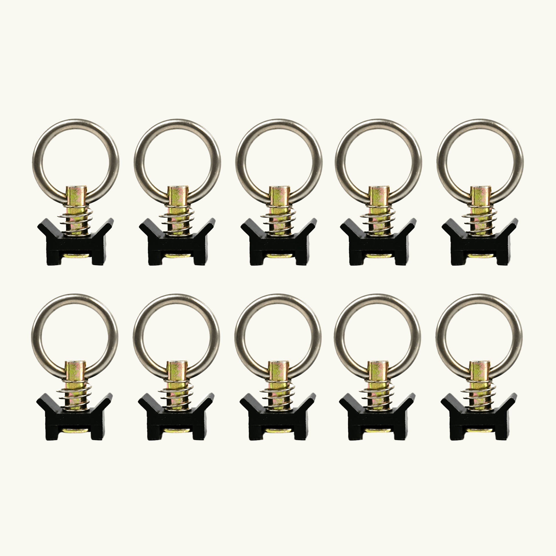 Venture L-Track Adjustable Tie Down Ring (10 Pack) - Featherbuilt