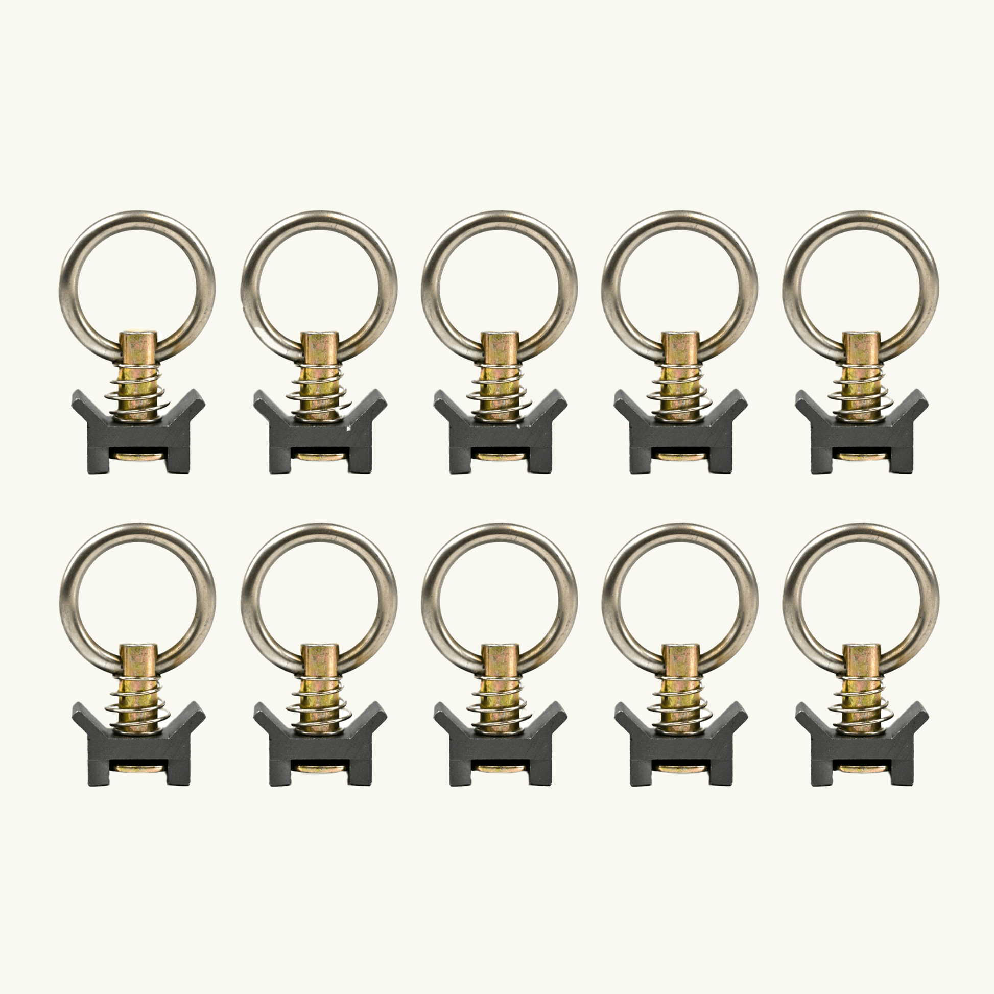 Venture L-Track Adjustable Tie Down Ring (10 Pack) - Featherbuilt