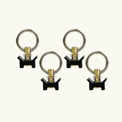Venture L-Track Adjustable Tie Down Ring (4 Pack) - Featherbuilt