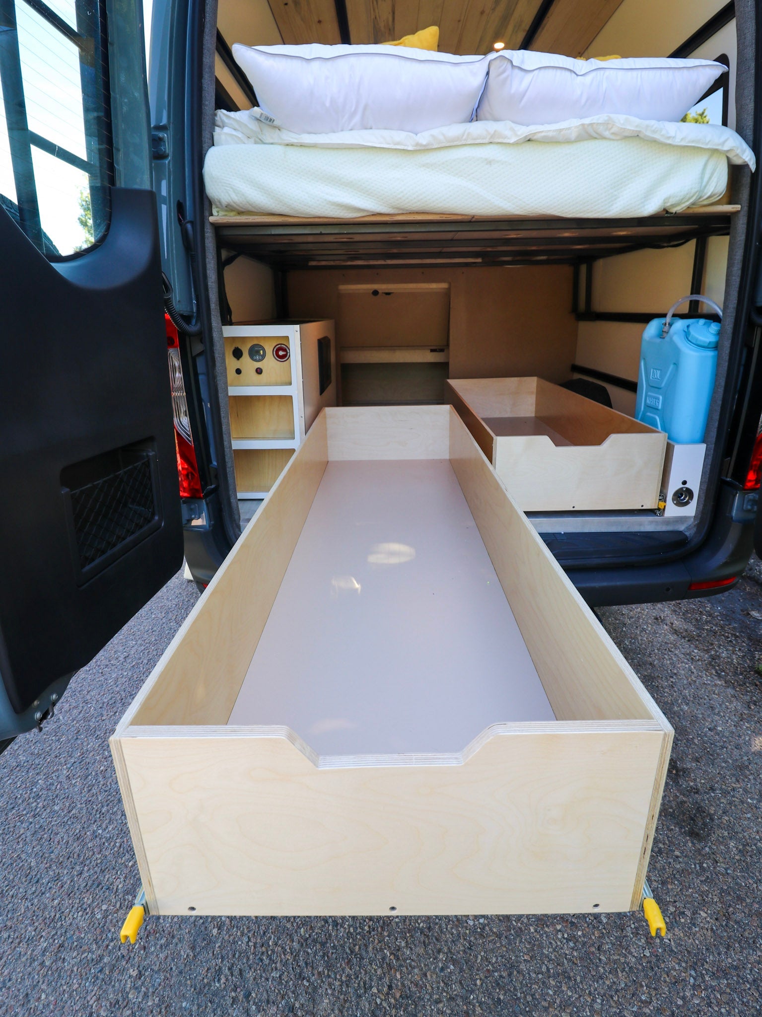 DIY Cargo Drawer Slides - Featherbuilt