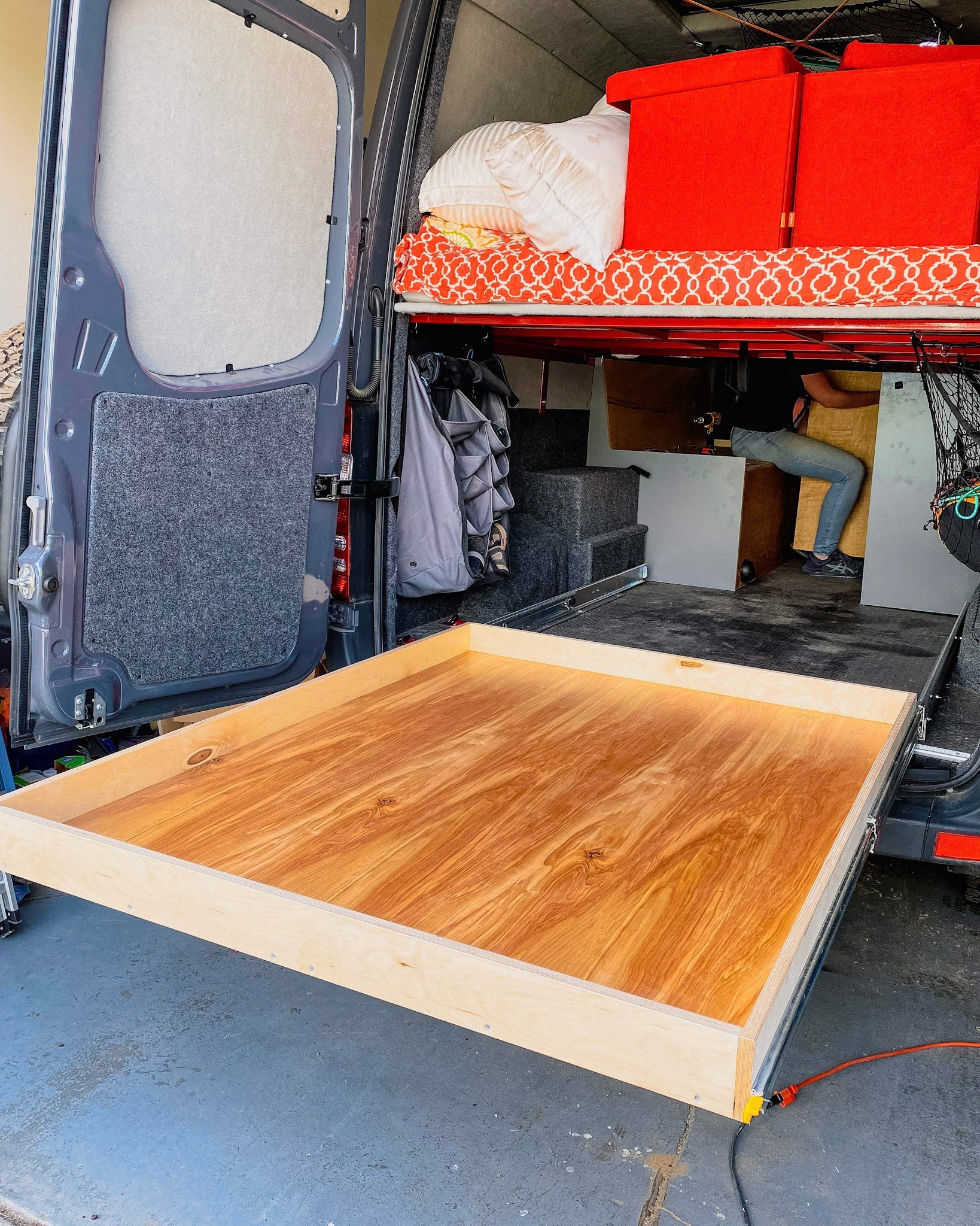 DIY Cargo Drawer Slides - Featherbuilt