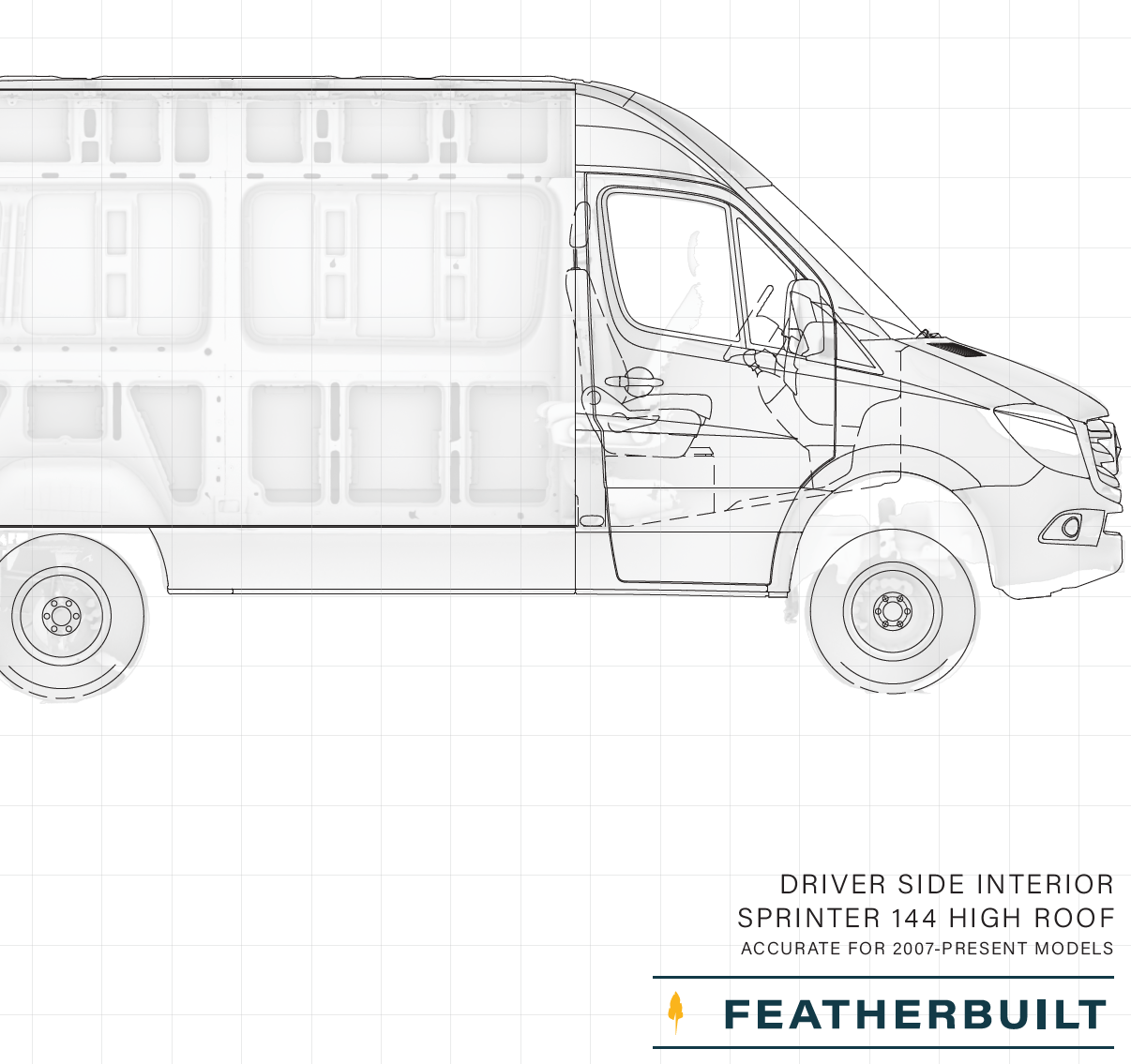 Sprinter 144 High Roof Planning Kit - Featherbuilt