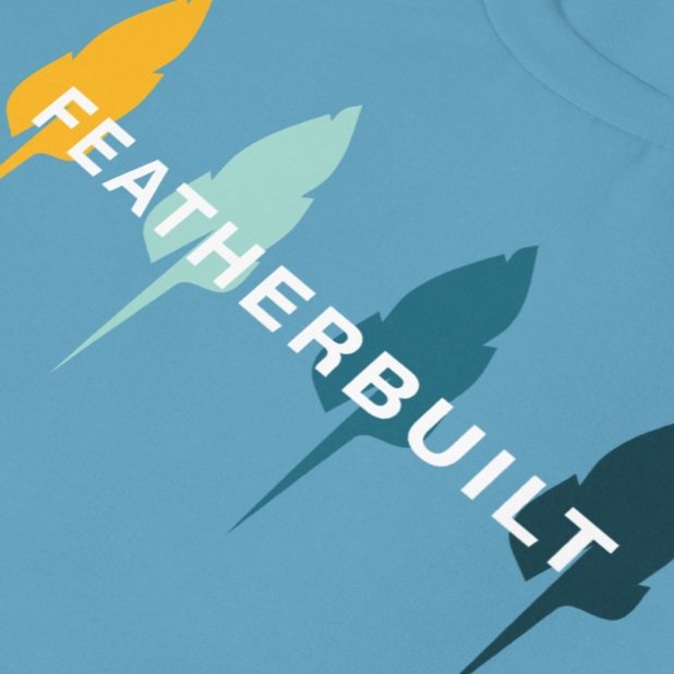 Featherbuilt T- Shirt (Unisex - Blue)